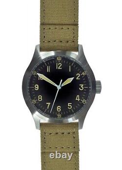 MWC A-11 Classic US WW2 Pattern Automatic Military Aircrew Watch with 24 Jewels