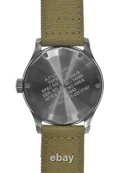 MWC A-11 Classic US WW2 Pattern Automatic Military Aircrew Watch with 24 Jewels