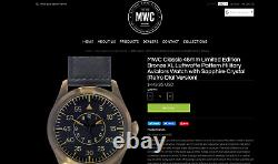 MWC Bronze WW2 Luftwaffe Pattern Auto Military Pilots Watch Under Half Price