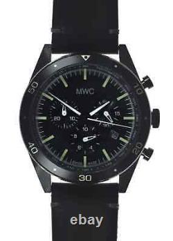 MWC Limited Edition PVD 330ft Water Resistant Swiss Airline Pilots Chronograph