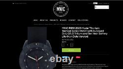 MWC P656 GTLS Titanium /Tactical Aviator Series Military Watch with Subdued Dial