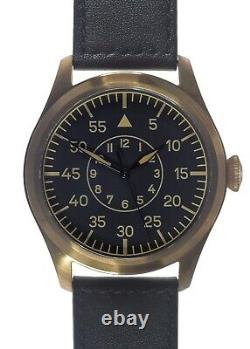 MWC WW2 XL Luftwaffe Pattern Automatic Military Pilots Watch in Bronze Case