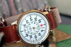 Men Mechanical Watch Komandirskie POBEDA Pilot Military Watch +new strap /Gift