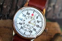 Men Mechanical Watch Komandirskie POBEDA Pilot Military Watch +new strap /Gift