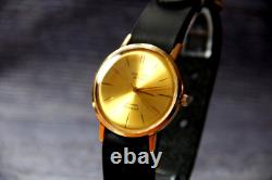 Men's Mechanical WristWatch POLJOT De Luxe Ultra SLIM Vintage watch Pilot