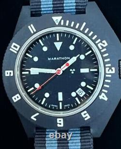 NEW Marathon Watch Company X J. Crew Watch Pilot's Navigator Date Navy Blue BD465