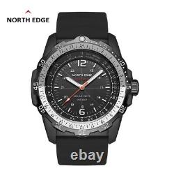 NORTH EDGE Men Pilot Military Solar Powered Waterproof Watch B / 15 Day Delivery