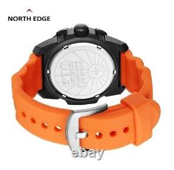 NORTH EDGE Men Pilot Military Solar Powered Waterproof Watch O / 15 Day Delivery
