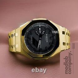 New 2024 Gold Custom Casio G-Shock GA2100 Mod Watch Casioak Gift For Man