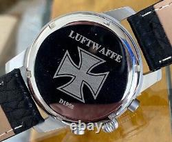 New German Air Force Luftwaffe Combat Pilot Chronograph 24 Hour Register