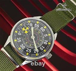 New! Molniya Watch Mechanical Russian Men's Soviet USSR Wrist Pilot Aviation