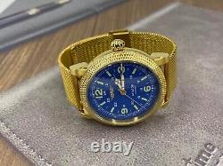 New! Pilot Automatic Aviation Watch Russian Mechanical Soviet Wrist Blue Men's