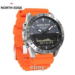 North Edge Pilot Digital Watch Multifunctional Waterproof Military Diving Watch