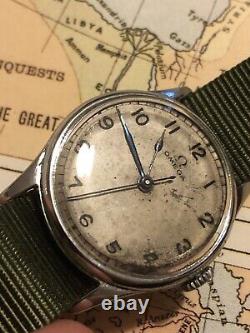 Omega 1940s Military HS8 Fleet Arm Pilots Watch Rare watch Full Service Done