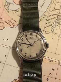 Omega 1940s Military HS8 Fleet Arm Pilots Watch Rare watch Full Service Done