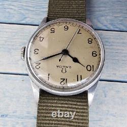Omega Military Pilot WWII Hand-Winding Men's Watch Serviced