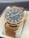 Parnis 42mm Rose Gold Black Dial Sapphire Crystal Military Automatic Pilot Watch