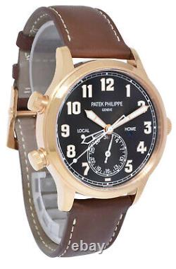 Patek Philippe 5524 Complications 18k Rose Gold Pilots Watch B/P'18 5524R