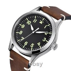 Pilot Automatic Watch 42mm Sapphire Japanese Miyota Movement Military Homage