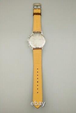 Pilots of WW2 Men's Roskopf Lancaster Chronograph DUAL-TIME quartz Watch NEW