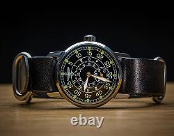 Pobeda Watch Mechanical Aviator Soviet Russian USSR Military Men Rare Vintage 20