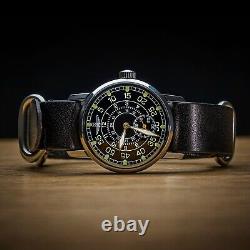 Pobeda Watch Mechanical Aviator Soviet Russian USSR Military Men Rare Vintage 20