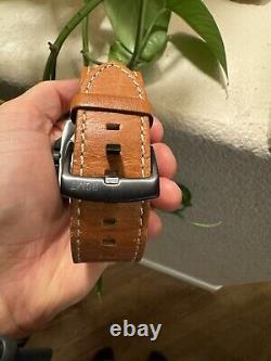 RGMT Altimeter Black Brown, Men's Watch, $600 MSRP, Automatic, Leather Strap