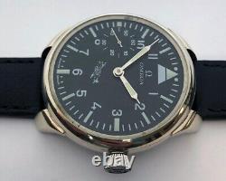 Rare Big Swiss Mechanical Mens Military Marriage Wristwatch Aviator Pilots WW2