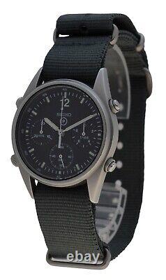 Seiko 1989 RAF 37mm Chronograph Royal Airforce Gen 1 Pilots Watch 7A28-7120