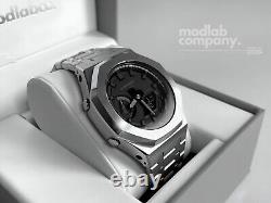 Silver Custom Casio G-Shock GA2100 Mod Watch Casioak Gift For Man Ship from USA