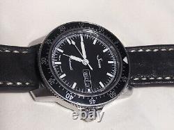 Sinn Pilot Watch 104. ST. SA SS Leather Day-Date Men's Watch Pre-Owned