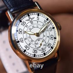 Soviet Vintage Watch Pobeda Pilot ZIM Men's Mechanical MILITARY Wristwatch USSR
