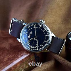 Soviet WATCH Marriage PILOT 1950s Limited Edition USSR Ø50 mm with Leather Band