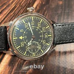 Soviet Wristwatch Marriage Classic Watch Montre Homme Soviet Vintage Black Dial