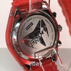 TechnoMarine Chronograph Cruise CSX13 Jellyfish Sport Watch Red Stainless Steel