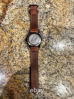 Torgoen T16 Men's Black Sapphire Pilot Chronograph Watch