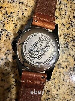 Torgoen T16 Men's Black Sapphire Pilot Chronograph Watch
