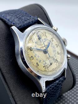 ULTRA RARE Bovet Rogers pilots/military Chrono WWII Louis Lang case EXCELLENT