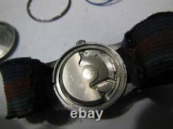 VINTAGE Ewert's 31.4 mm Steel Mens Watch Military pilot Wristwatch WW2 era auto