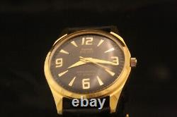 Vintage 1970's serviced HMT Pilot 17J military black dial men's wristwatch WOW