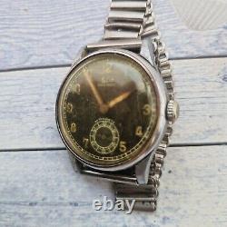 Vintage Military Pilot Felco Men's Watch Spares Or Repair