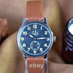 Vintage Military Pobeda Watch USSR Pilot Aviation Mechanical Mens Wristwatch
