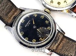 Vintage SWISS Wadsworth Elgin Military Style Watches Mechanical Working