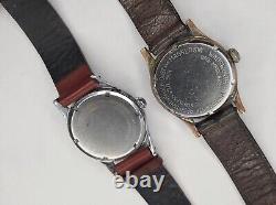 Vintage SWISS Wadsworth Elgin Military Style Watches Mechanical Working