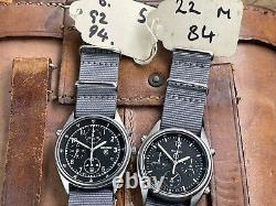 Vintage Seiko Gen 1 And Gen 2 Raf British Military Pilots Chronograph Set