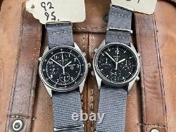 Vintage Seiko Gen 1 And Gen 2 Raf British Military Pilots Chronograph Set