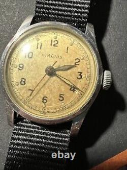 Vintage Swiss LEMANIA WWII Pilots-Ref. 192H, Hash Brown Dial, 100% Original