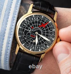 Vintage Watch Pobeda Aviator Mechanical Soviet Russian USSR Rare Steel Zim 20th