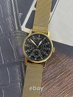Vintage Watch Pobeda Mechanical Aviation Russian Military Wrist USSR Soviet Rare