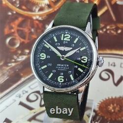 Vintage Watch USSR RAKETA PILOT AVIATOR Men's Watch Mechanism 2609. HA